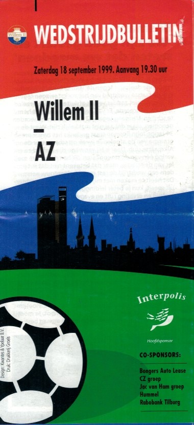 AZ Programma 18-sep-1999 Willem II uit